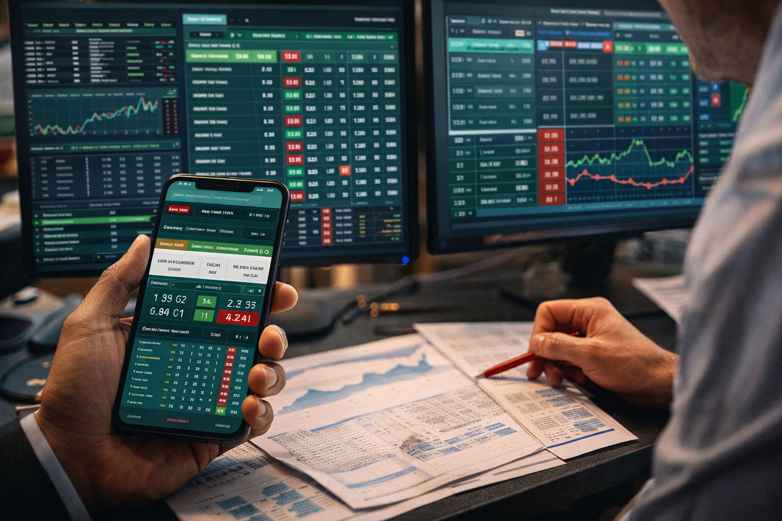 Analyse af odds og sportsdata på skærme og mobil